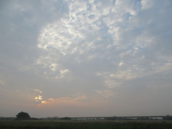 久下橋の上の雲